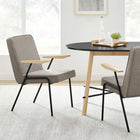 Modway Vista Dining Armchair - Sand-Fabric Upholstered Seat and Backrest