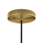 Modway Beacon 1-Light Pendant Light - Opal/Satin Brass-Bulb Not Included