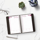 Brownline 2027 Twin Wire Daily Planner - 8" x 5" - Black-100% post-consumer recycled paper