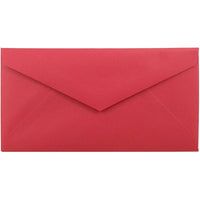 JAM Paper Enveloppes format livret Bright Hue en papier recyclé avec ferm. gom., 3 7/8 x 7 1/2 po, rouge festif, 100/pqt-Rouge festif