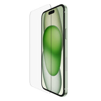 Belkin - Protecteur d’écran pour iPhone 16 Plus/iphone 15 PlusiPhone 14 Pro Max en verre trempé traité antimicrobien - transparent-Défense avancée contre les rayures. Protégez votre nouvel iPhone avec un verre trempé japonais fin et de haute qualité. Des tests rigoureux prouvent que l’écran a une dureté de 9H**, ce qui représente le plus haut niveau de protection disponible sur le marché contre les rayures.