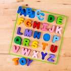 Bigjigs Toys - Puzzle de l'alphabet en gros morceaux - Majuscules-Aide à développer les compétences d'association, de rappel et de reconnaissance dès le plus jeune âge