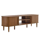 Modway Contour 63" Wood TV Stand - Walnut-Mid-Century Modern TV Stand