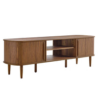 Modway Contour 63" Wood TV Stand - Walnut-Mid-Century Modern TV Stand