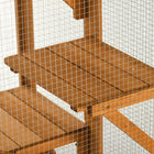 PawHut 71" L Catio Outdoor Cat Enclosure - Orange-Assembly required