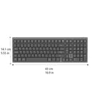 BlueDiamond Wireless Low Profile Mechanical Keyboard - Full Size - French-Proficient Layout: All of your necessary keys including shortcuts laid out in a compact space saving footprint