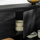Modway Duval 62" Oval Sideboard - Black-Non-Marking Foot Pads