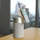 LBT - Haut-parleur Bluetooth à chargement magnétique 3-en-1 Mag Stream Vibe Home - Gris clair-Angle de vision réglable : le support réglable vous permet de personnaliser l'angle de vision de votre appareil pour une visibilité optimale pendant le chargement.