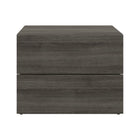 Nexera James Nightstand With 2-Drawers - Grey Oak-First Class Grey laminate finis