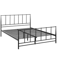 Modway Estate Queen Bed - Brown-Nostalgic Cottage Platform Bed