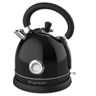 Frigidaire Retro Stainless Steel Electric Kettle - 1.8 L - Black-Precise temperature gauge indicates the correct water temperature to provide the ideal cup of tea or coffee