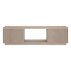 Hudson&Canal Dorian TV Stand for TV's up to 65" - Alder White-A modern contemporary design accommodates TVs up to 65" for your entertaining space