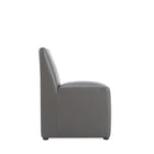Manhattan Comfort - Lot de 2 chaises de salle à manger modernes Anna Square 48 cm en similicuir capitonné - Étain-Conçu pour durer Produit de qualité commerciale