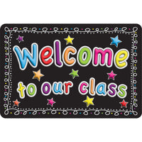 Ashley Productions The Original Fun Mat Welcome Mat - 15.5" x 23.5" - Welcome To Our Class-Measurement & Design: The Welcome To Our Class Mat measures 15.5" x 23.5".