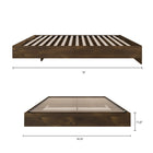 Nexera Platform Bed Frame - Full Size - Truffle-7