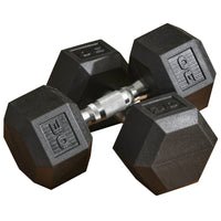 Soozier Rubber Dumbbells Weight Set - Total 60 lb - 30 lb Each - Dumbbell Hand Weight for Body Fitness Training-Exercise and strengthen your arms, shoulders, and back  
