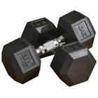 Soozier - Ensemble D’Haltères En Caoutchouc - Total 60 Lb - 30 Lb Chacun - Haltères Pour Entraînement Fitness-Exercez et renforcez vos bras, épaules et dos    