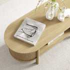Modway Cadence Coffee Table - Oak-Fluted Sides