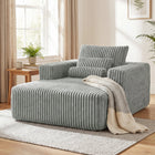 HOMCOM Compact Sofa Bed with Pillow for Living Room - Grey-Dual-layer high-resilience foam prevents sagging and ensures balanced support   
