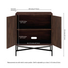 Hudson&Canal Brighton 28"W Accent Cabinet - Alder Brown-8