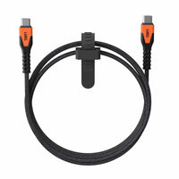 UAG Rugged Kevlar Core USB-C to USB-C Charge/Sync Cable 5ft - Black/Orange-MFI Certified
