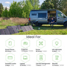 Yoshino Solid-State Portable 2,000W Solar Generator with 3x200W Portable Solar Panels-LIMITLESS SOLAR - Yoshino portable solar panels feature market leading solar technology, mono-crystalline silicon solar cells with a 23% efficiency rating allowing for even more energy conversion from the sun. These panels are also expandable, you can buy multiple panels and link them to expand the overall energy capacit.