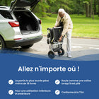 Journey - Zoomer Fauteuil électrique pliant léger - noir-Vitesse maximale de 3,7 mi/h favorise des déplacements quotidiens fluides