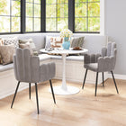 Zuo Noosa Dining Chair - Grey - Set of 2-Dimensions: 22.0" L x 22.0" W x 34.3" H