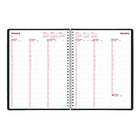Brownline 2027 DuraFlex Weekly Planner with Textured 2-Piece Poly Cover - 11" x 8-1/2" - Black-Saturday from 7:00 a.m. to 5:45 p.m. in
15-minute intervals