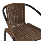 Chaise de restaurant empilable en rotin brun foncé pour l’intérieur et l’extérieur (TLH-037-DK-BN-GG)-7