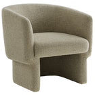 Modway - Muse Tissu Boucle Chaise d’accent en tonneau - Liège-Rembourrage en mousse dense