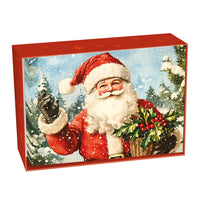 Pierre Belvedere 2025 Christmas Cards - Vintage Santa Claus - English - 20 Pack-High quality cards & envelopes for the holiday season