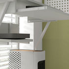 HOMCOM 31.5" Computer Desk - White-Painted steel frame is robust and strong