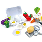 Beleduc Cooking Essentials with Vegetables XL Play Set - Set of 25-The egg box contains 6 eggs - 3 hardboiled eggs and 3 fried eggs, so cooking is fun!