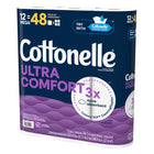 Cottonelle - Papier hygiénique Ultra Comfort Care en mega rouleaux 12=48 - Paquet de 12 -12 Mega rouleaux = 48 rouleaux simples
