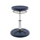 FDMT Kore Adjustable Wobble Stool - 14-19" H - Dark Blue-The Kore Wobble Chair is infused with Smart Plastic, an anti-microbial agent that inhibits germs from growing on the stool's plastic surface.