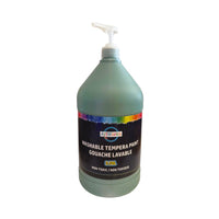 ArtWorks Washable Tempera Paint with Pump - 3.78 L - Green-Each gallon includes a pump! No need to purchase seperately