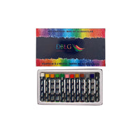 DBLG Import Oil Pastel Regular 12-Piece Set-Vivid assortment of 12 colours