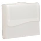 JAM Paper Plastic Portfolio with Two Button Waved Snap Closure - 12 x 9 1/2 x 2 - Clear-Colour: Clear