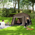 Outsunny Inflatable Camping Tent-Constructed from 190T taffeta for 3000 mm water resistance
