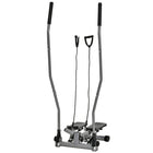 Soozier Twist Stair Stepper Exercise Machine with Rocking Handlebars-Two adjustable hydraulic resistance cylinders provide a smooth stepping motion. -Includes two handlebars that move forward and backward to work your upper body muscles
