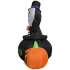 GEMMY Airblown Inflatable Halloween Skeleton in Cauldron - 48"-Deflates for easy storage