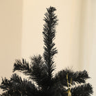 HOMCOM 6' Artificial Christmas Tree with Auto Open - Steel Base - Black-Stable steel base keep the tree upright