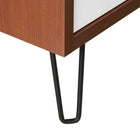 Modway - Energize Double évier 48" Vanette de salle de bain - Noir blanc cerise-9
