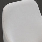 HOMCOM Bar Height Swivel Bar Stools with Steel Legs - Cream White - 2 Pack-Materials: Polyester, Steel, Foam