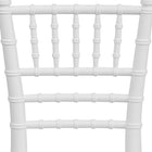 Flash Furniture Kids Resin Chiavari Chair - White-Non-Stick and Anti-Static Finish