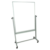 Luxor 36" x 48" Mobile Whiteboard, (MB3648WW)-Designed for use in classrooms, boardrooms, and more, the Luxor MB3648WW Mobile Magnetic Reversible Whiteboard is a dual-sided magnetic whiteboard with four casters for enhanced mobility.