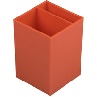 JAM Paper - Pot à crayons en plastique  - orange-Couleur : Orange | Soyez élégant et organisé avec un pot à crayons moderne et colouré.
