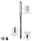 uni-ball Vision Rollerball Pens – 0.7mm – Black – 4 Pack  -Barrel Color and Construction: Gray