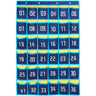 Kore Design Hanging Cell Phone 36-Pocket Storage Classroom Organizer - Blue/Yellow-Enhanced Organization: Keeps phones and small essentials neatly arranged, reducing classroom clutter.